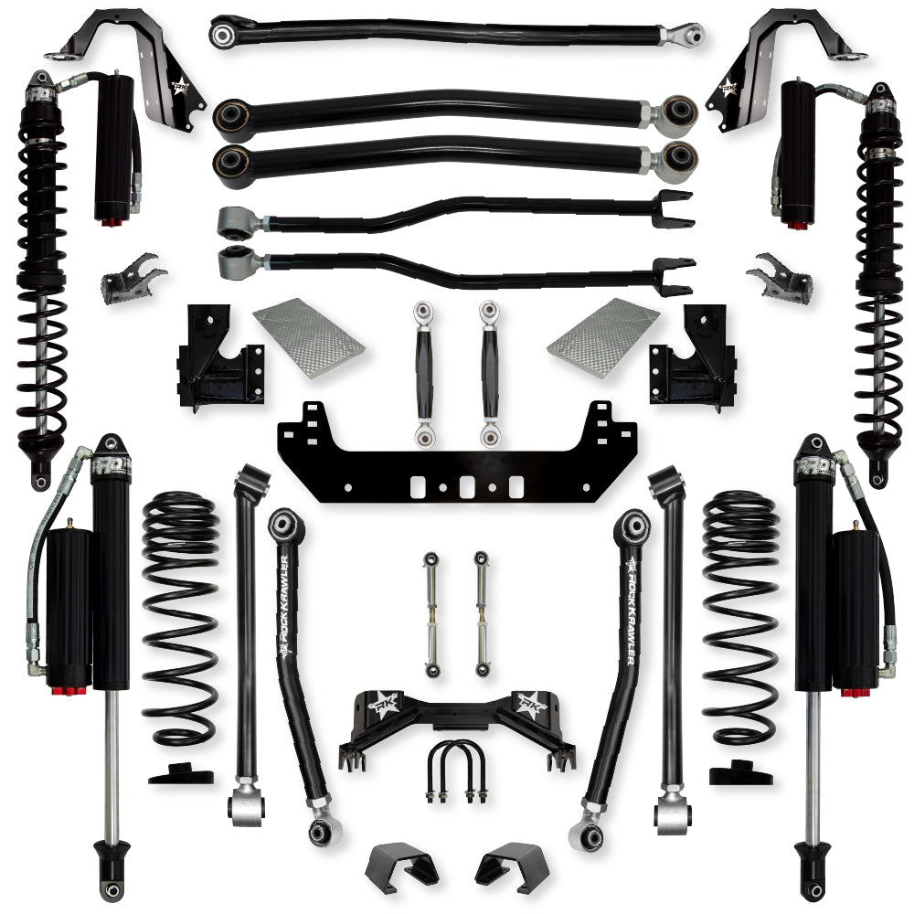 3.0 Inch Silverback Coilover No Limits Long-Arm Suspension System for Jeep Gladiator Gas Models Comp System Stage 2 Rock Krawler