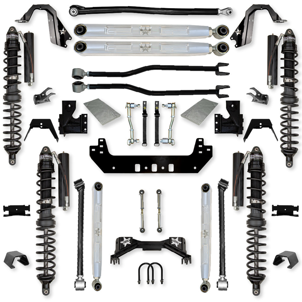 3.0 Inch Silverback Pro Elite Coilover Long-Arm Suspension System for Jeep Gladiator Gas Models Trail Runner System Stage 1 Rock Krawler