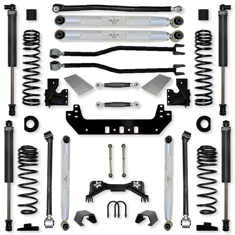 3.0 Inch Silverback Pro Elite No Limits Long-Arm Suspension System for Jeep Gladiator Gas Models With IFP Shocks Rock Krawler