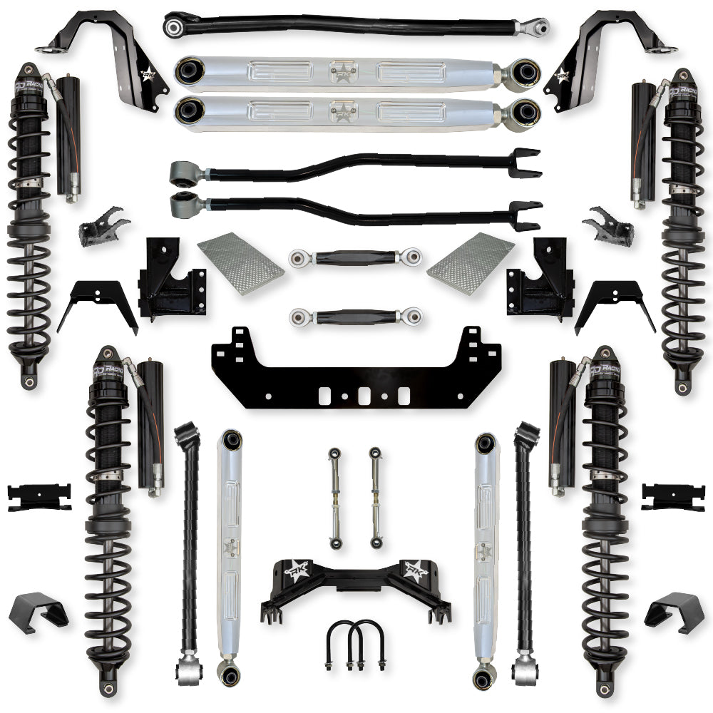 3.0 Inch Silverback Pro Elite Coilover No Limits Long-Arm Suspension System for Jeep Gladiator Gas Models Trail Runner System Stage 1 Rock Krawler