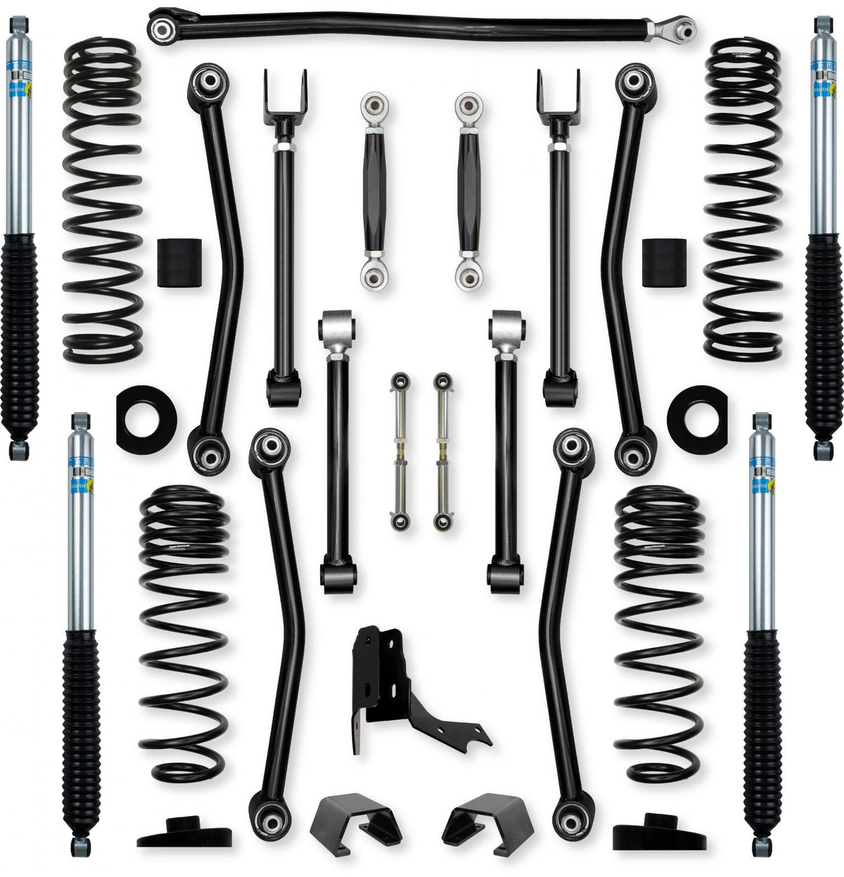 3.0 Inch Ultimate Adventure No Limits Mid-Arm Suspension System for Jeep Gladiator JT Gas Models With Bilstein Shocks Rock Krawler