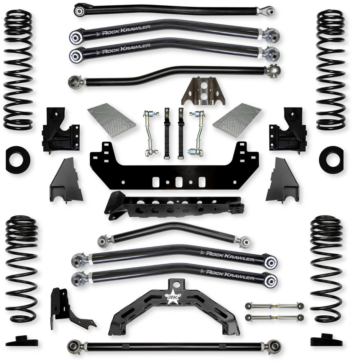 3.0 Inch X-Factor X2 Long-Arm Suspension System for Jeep Gladiator JT Diesel Models With No Shocks Rock Krawler