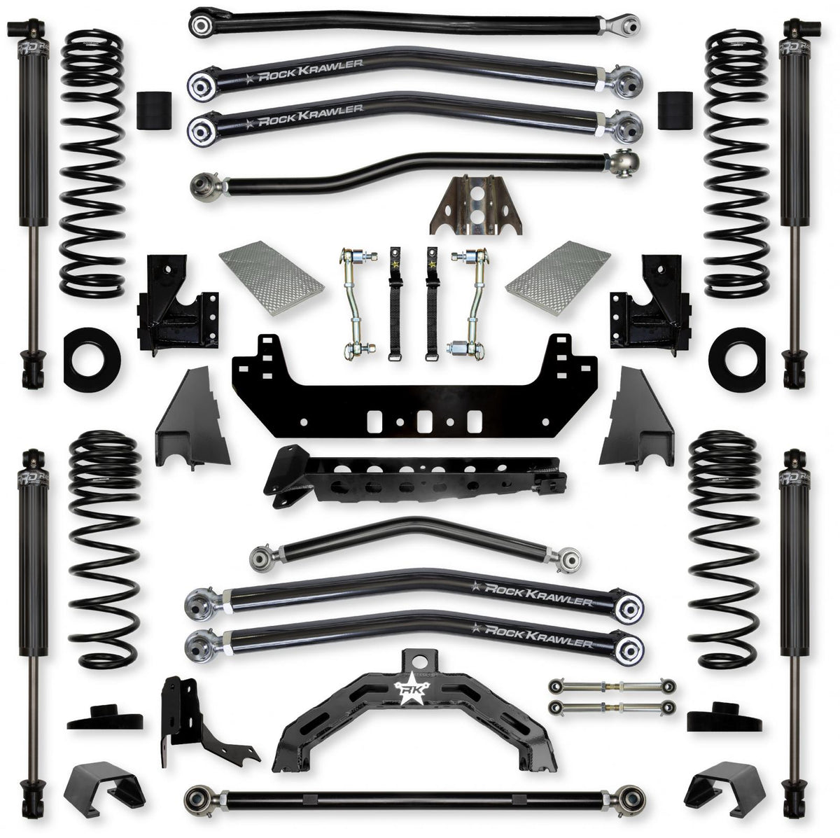 3.0 Inch X-Factor X2 Long-Arm Suspension System for Jeep Gladiator JT Gas Models With IFP Shocks Rock Krawler