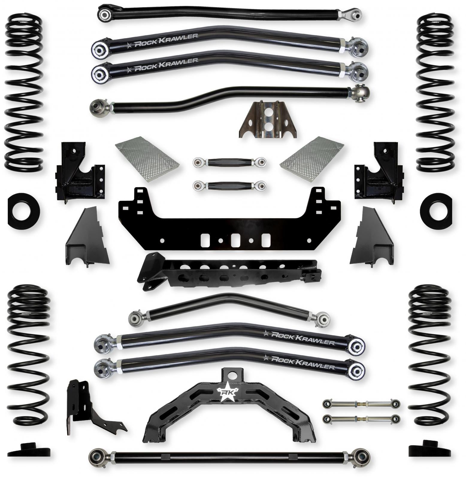 3.0 Inch X-Factor X2 No Limits Long-Arm Suspension System for Jeep Gladiator JT Rubicon Diesel Models With No Shocks Rock Krawler