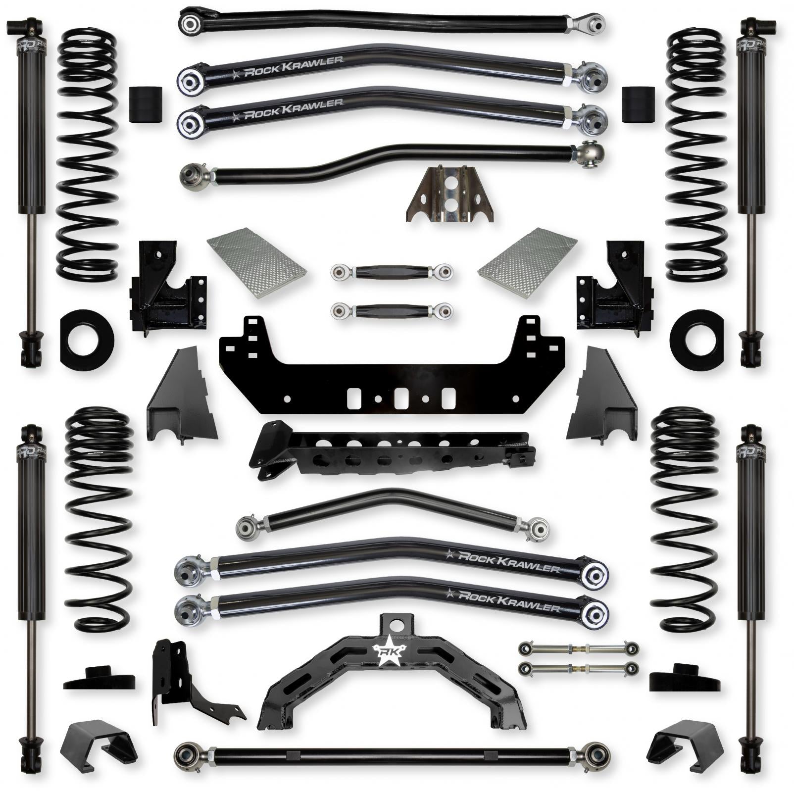 3.0 Inch X-Factor X2 No Limits Long-Arm Suspension System for Jeep Gladiator JT Rubicon Gas Models With IFP Shocks Rock Krawler
