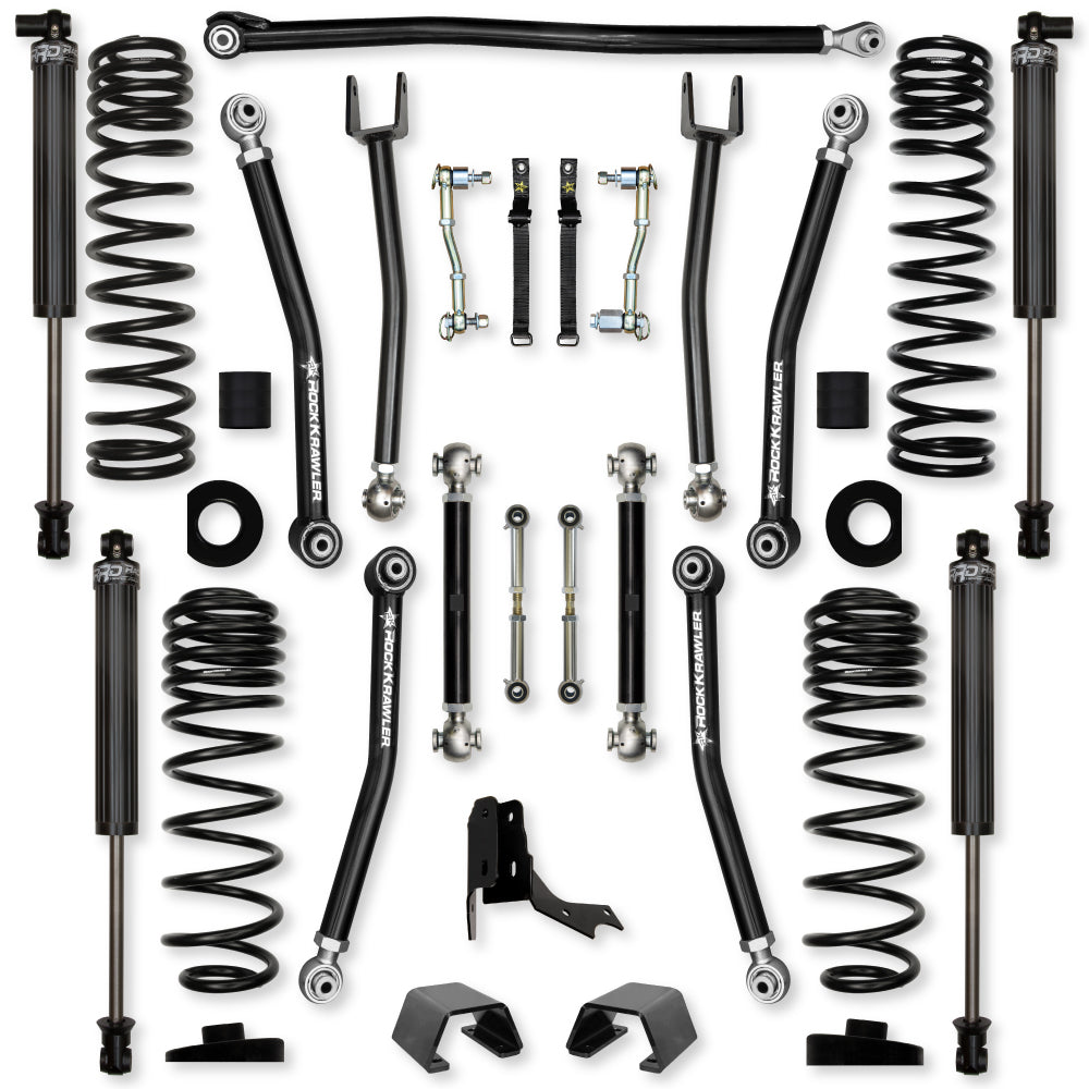 3.0 Inch X-Factor Mid-Arm System for Jeep Gladiator JT Gas Models With IFP Shocks Rock Krawler