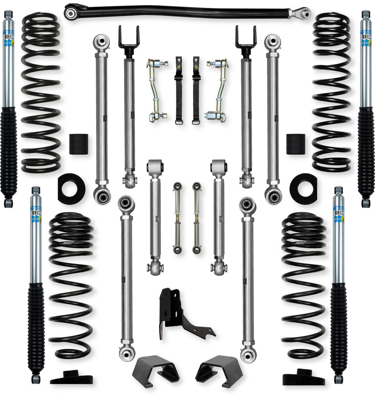 3.0 Inch X-Factor PRO Mid-Arm Suspension System for Jeep Gladiator JT Diesel Models With Bilstein Shocks Rock Krawler