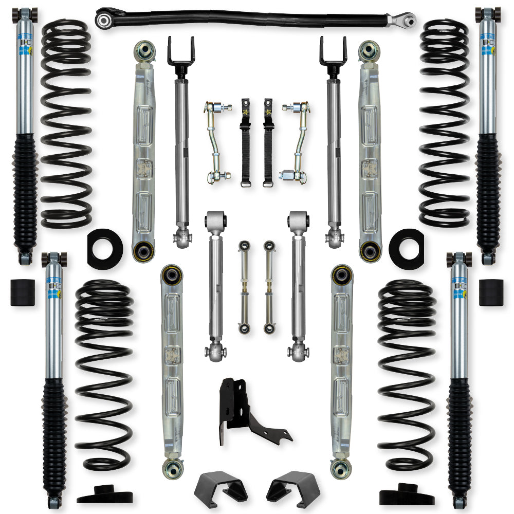 3.0 Inch X-Factor Pro Elite Mid-Arm Suspension System for Jeep Gladiator JT Diesel Models With Bilstein Shocks Rock Krawler
