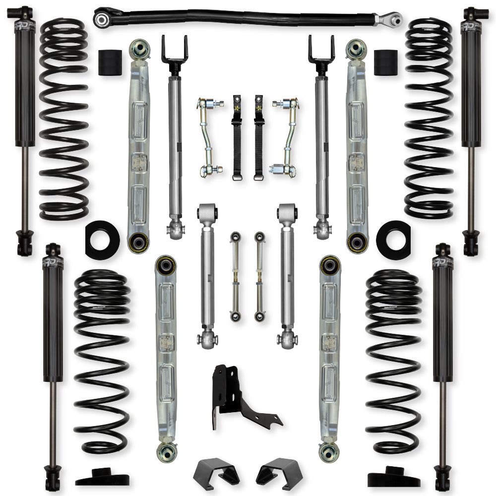 3.0 Inch X-Factor Pro Elite Mid-Arm Suspension System for Jeep Gladiator JT Gas Models With IFP Shocks Rock Krawler