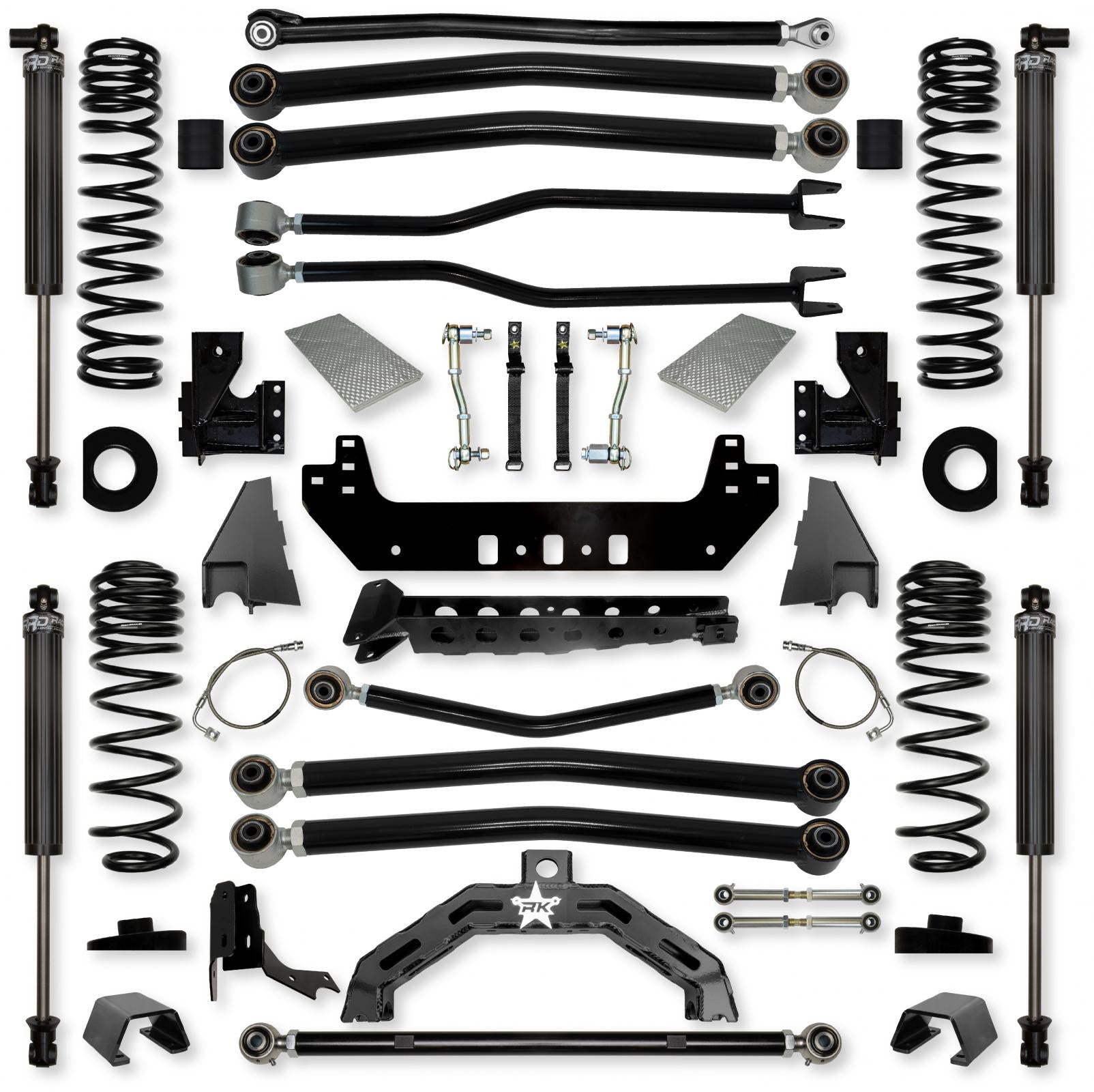 4.5 Inch Adventure X2 Long-Arm Suspension System for Jeep Gladiator JT Diesel Models With IFP Shocks Rock Krawler