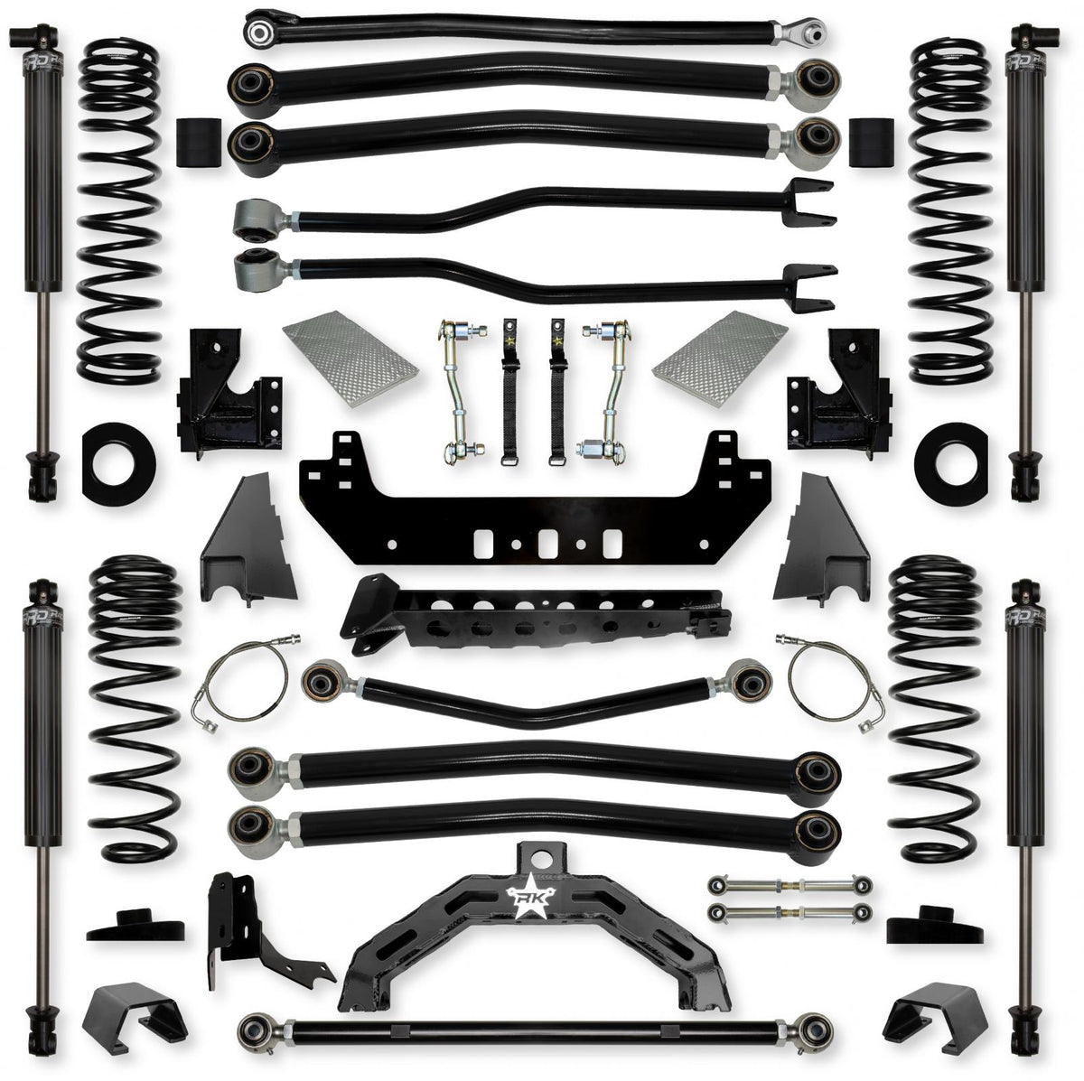 4.5 Inch Adventure X2 Long-Arm Suspension System for Jeep Gladiator JT Gas Models With IFP Shocks Rock Krawler