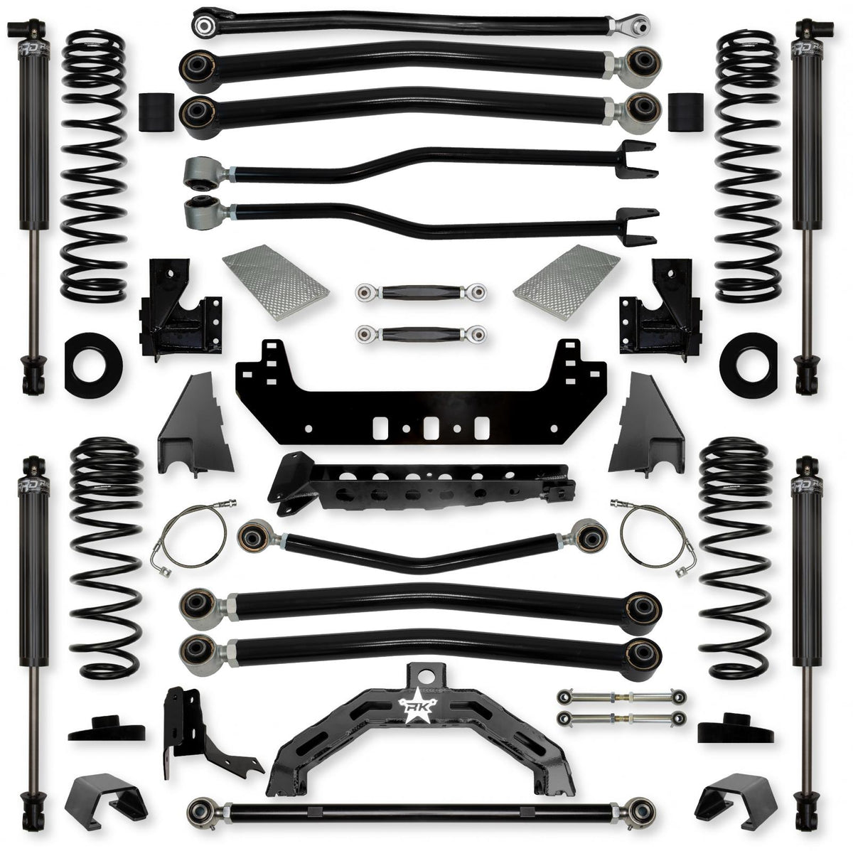 4.5 Inch Adventure X2 No Limits Long-Arm Suspension System for Jeep Gladiator JT Diesel Models With IFP Shocks Rock Krawler