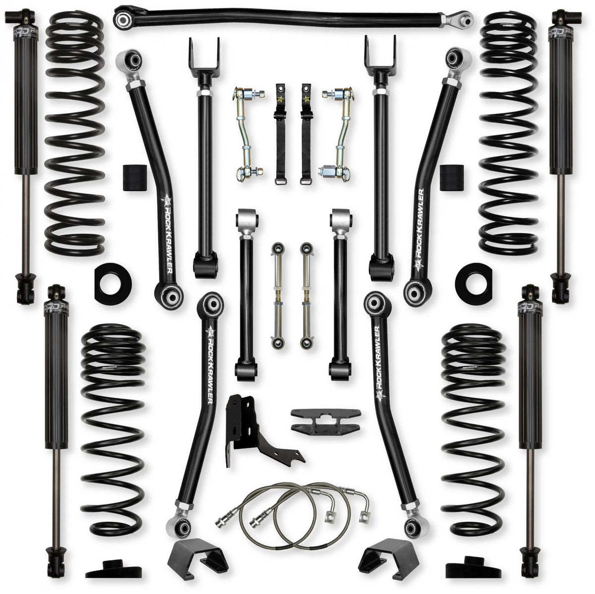 4.5 Inch Adventure X Mid-Arm Suspension System for Jeep Gladiator JT Diesel Models With IFP Shocks Rock Krawler