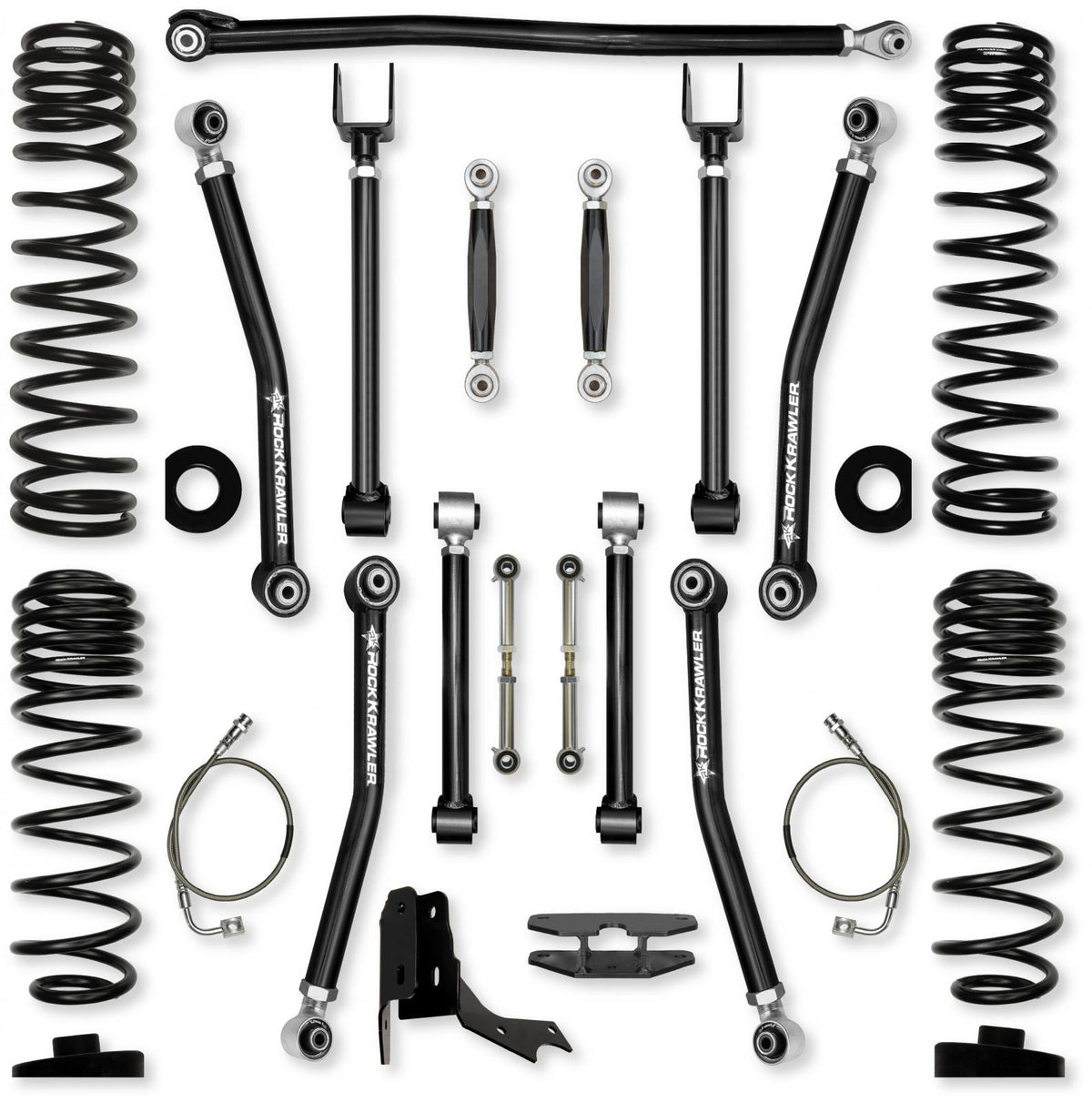 4.5 Inch Adventure X No Limits Mid-Arm System for Jeep Gladiator JT Diesel Models With No Shocks Rock Krawler
