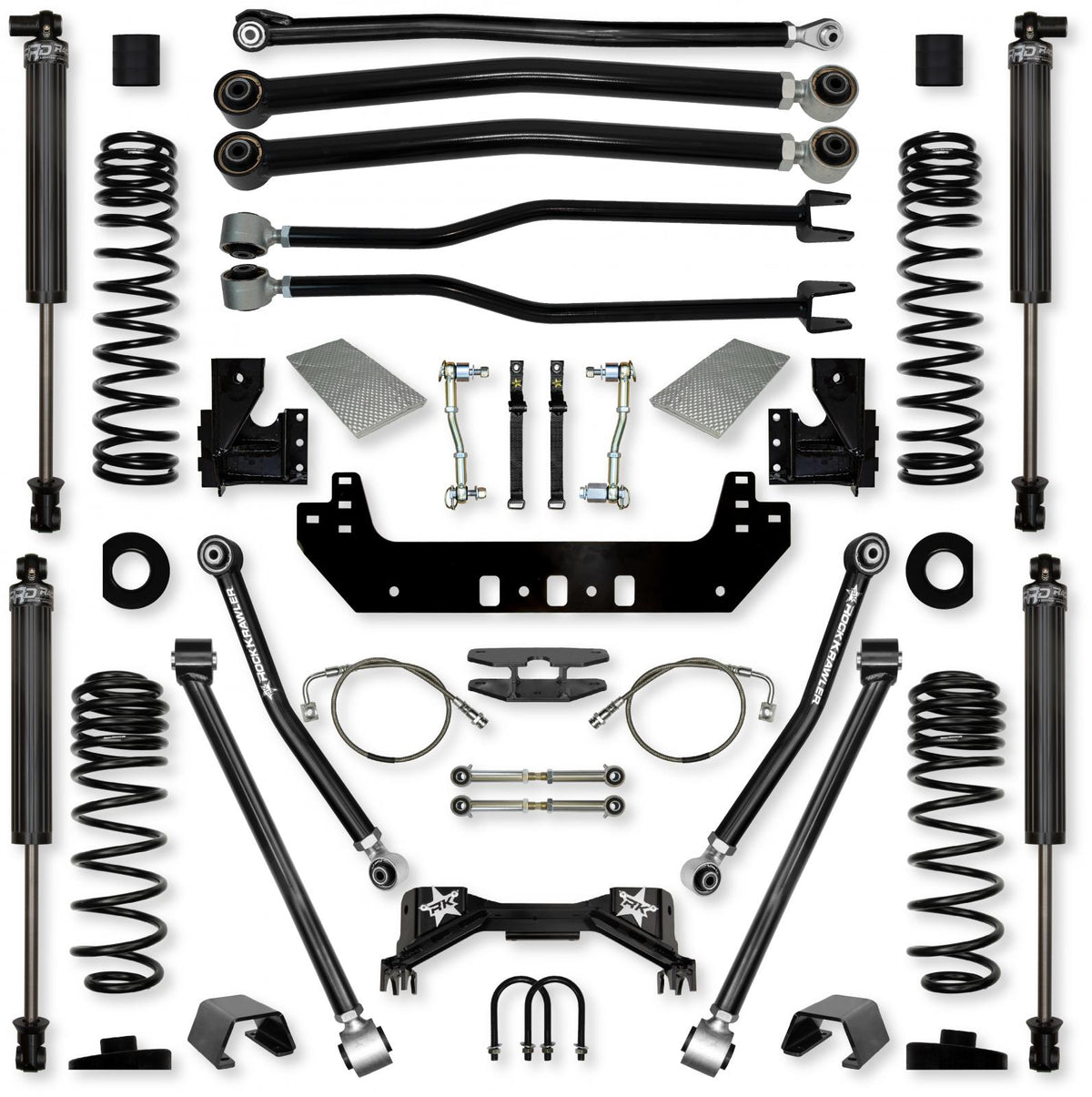 4.5 Inch Silverback Long-Arm Suspension System for Jeep Gladiator JT Gas Models With IFP Shocks Rock Krawler