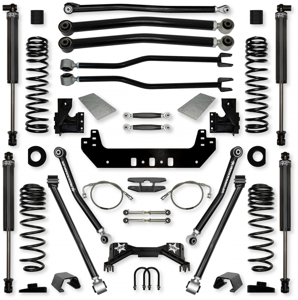 4.5 Inch Silverback No Limits Long-Arm Suspension System for Jeep Gladiator Gas Models With IFP Shocks Rock Krawler