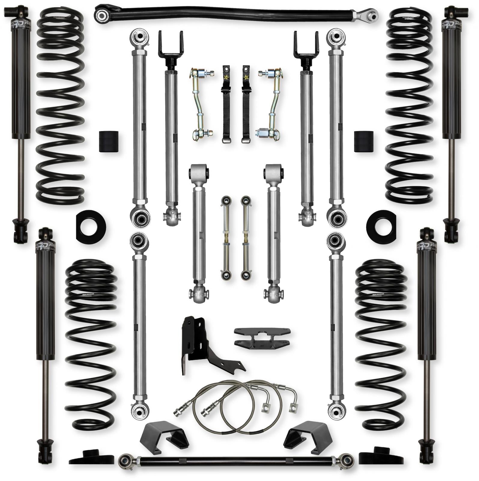 4.5 Inch X-Factor PRO Mid-Arm Suspension System for Jeep Gladiator JT Diesel Models With IFP Shocks Rock Krawler