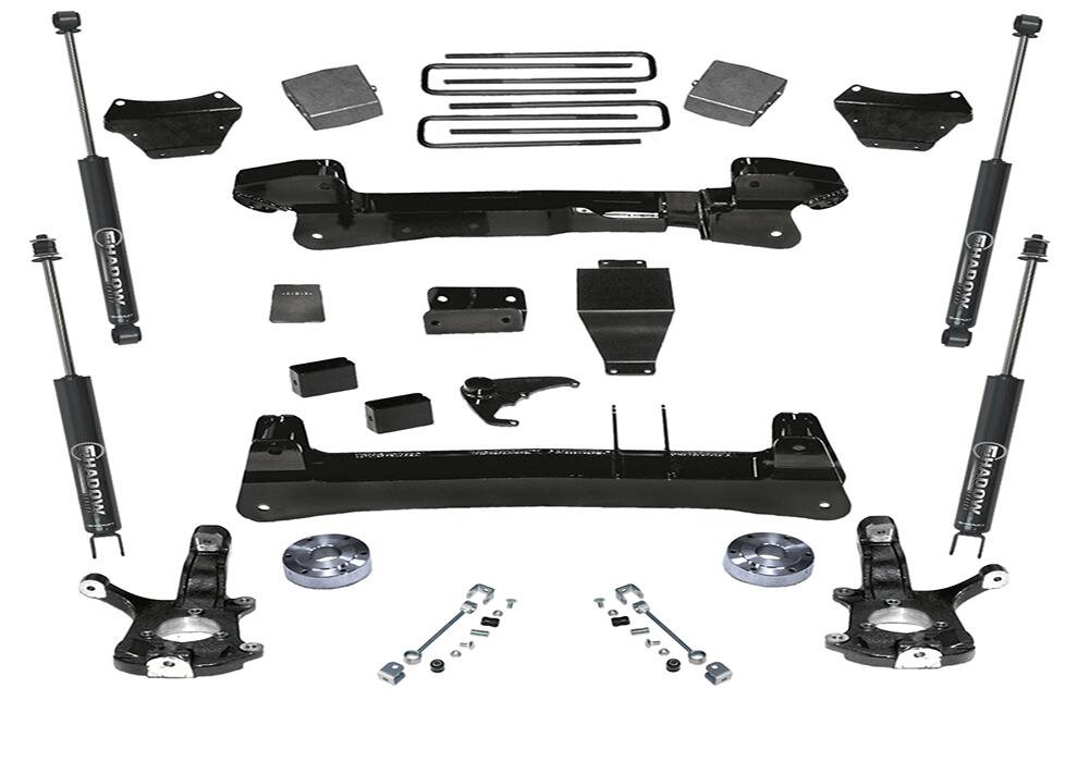 6 Inch Lift Kit 1999-2006 Chevy Silverado and GMC Sierra 1500 4WD Knuckle Kit with Superlift Shocks Superlift