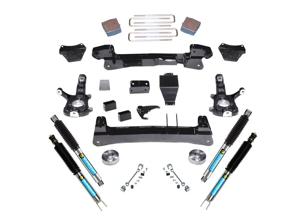 6 Inch Lift Kit 1999-2006 Chevy Silverado and GMC Sierra 1500 4WD Knuckle Kit with Bilstein Shocks Superlift