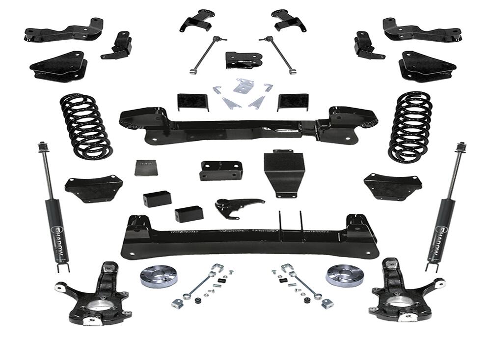 6 Inch Lift Kit 2000-2006 Chevy Suburban, Tahoe and GMC Yukon 4WD Knuckle Kit with Superlift Shocks Superlift