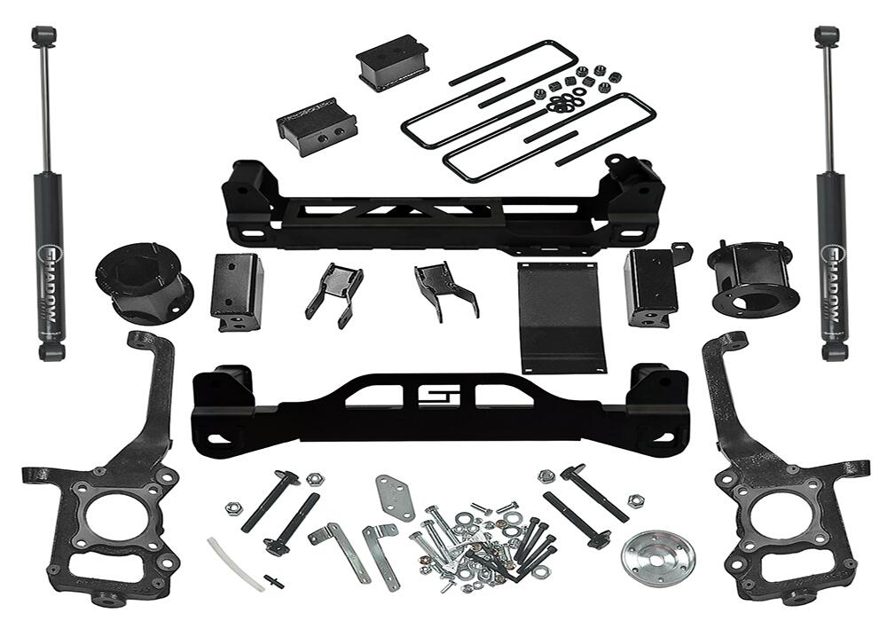 4.5 Inch Lift Kit 2015-2020 Ford F-150 4WD with Superlift Rear Shocks Superlift
