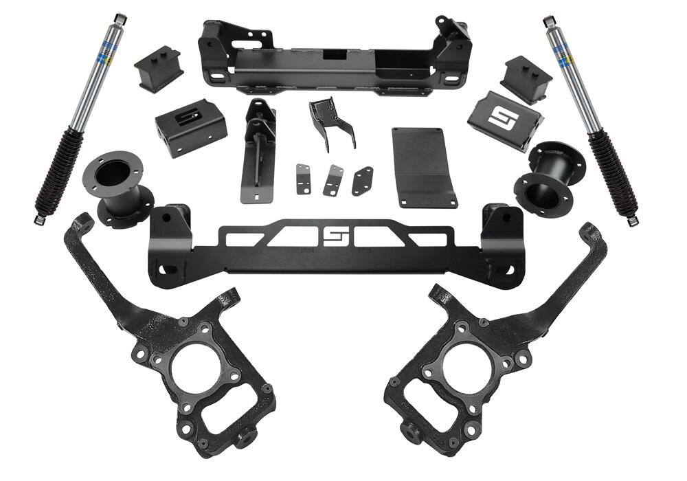6 Inch Lift Kit 2021-2024 Ford F-150 non-Raptor 4WD without Tremor Package with Bilstein Rear Shocks Superlift