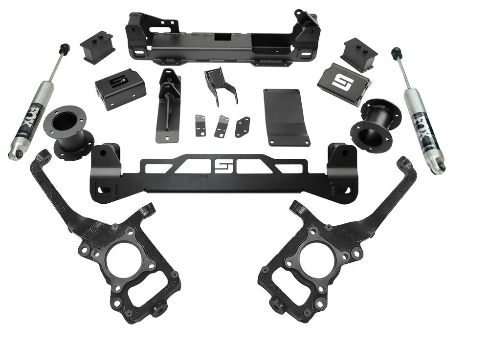6 Inch Lift Kit 2021-2024 Ford F-150 non-Raptor 4WD without Tremor Package with Fox 2.0 Series Shocks Superlift