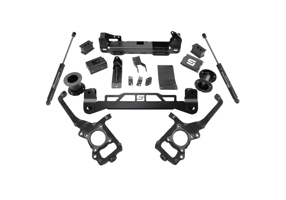 6 Inch Lift Kit 2021-2024 Ford F-150 non-Raptor 4WD without Tremor Package with Shadow Shocks Superlift