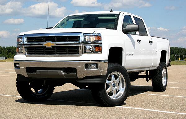 6.5 Inch Lift Kit 2014-2016 Chevy Silverado and GMC Sierra 1500 4WD with Cast Steel Control Arms with Superlift Rear Shocks Superlift