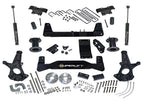 6.5 Inch Lift Kit 2014-2018 Chevy Silverado and GMC Sierra 1500 4WD with Aluminum or Stamped Steel Control Arms with Superlift Rear Shocks Superlift
