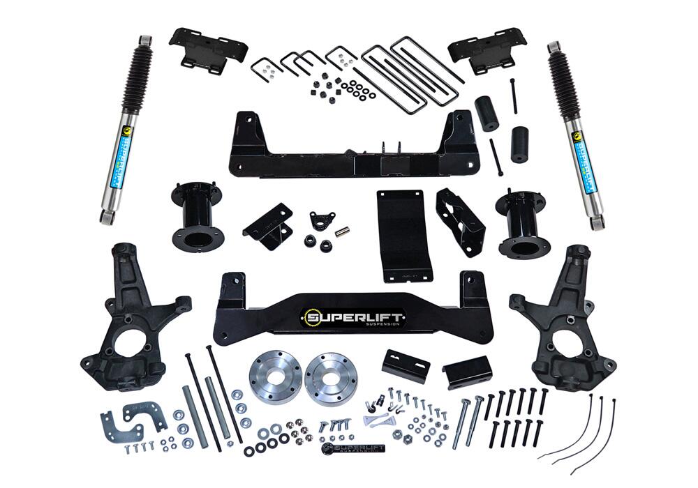 6.5 Inch Lift Kit 2007-2013 Chevy Silverado and GMC Sierra 1500 4WD with Bilstein Rear Shocks Superlift