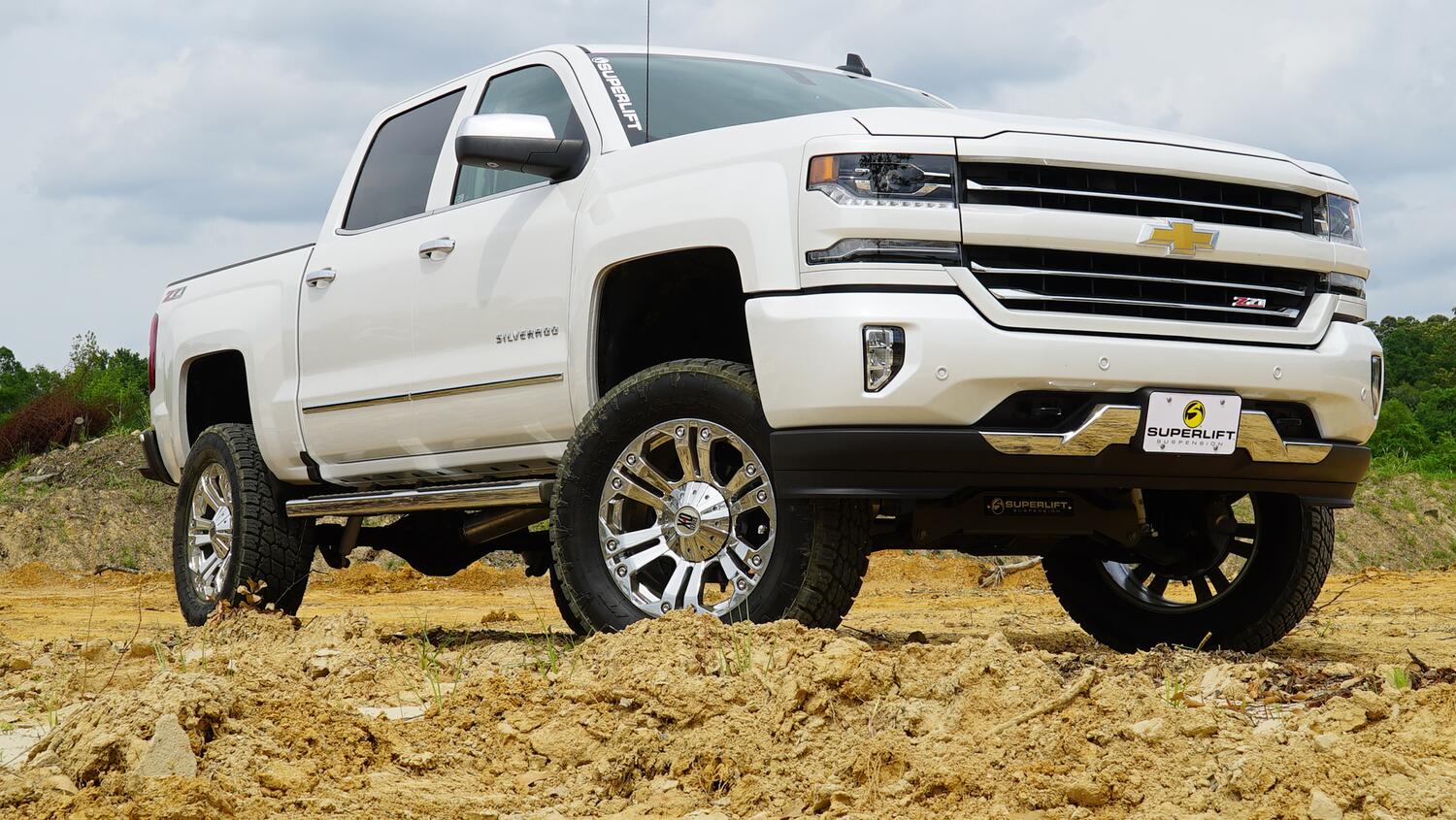6.5 Inch Lift Kit 2007-2016 Chevy Silverado and GMC Sierra 2WD with Cast Steel Control Arms with Bilstein Rear Shocks Superlift