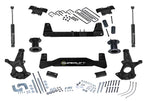 6.5 Inch Lift Kit 2007-2016 Chevy Silverado and GMC Sierra 2WD with Cast Steel Control Arms with Superlift Rear Shocks Superlift