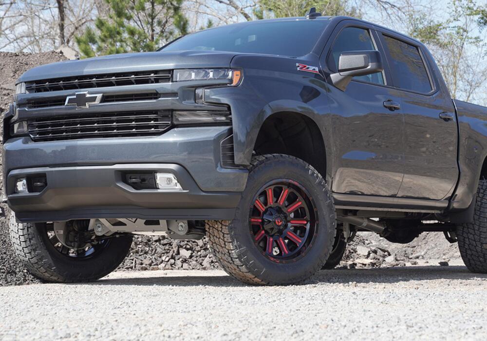 6 Inch Lift Kit 2019 (New Body Style)-2024 Chevy Silverado/GMC Sierra 1500 4WD with Aluminum or Stamped Steel Control Arms with Bilstein Rear Shocks (excludes Trailboss or AT4) Superlift