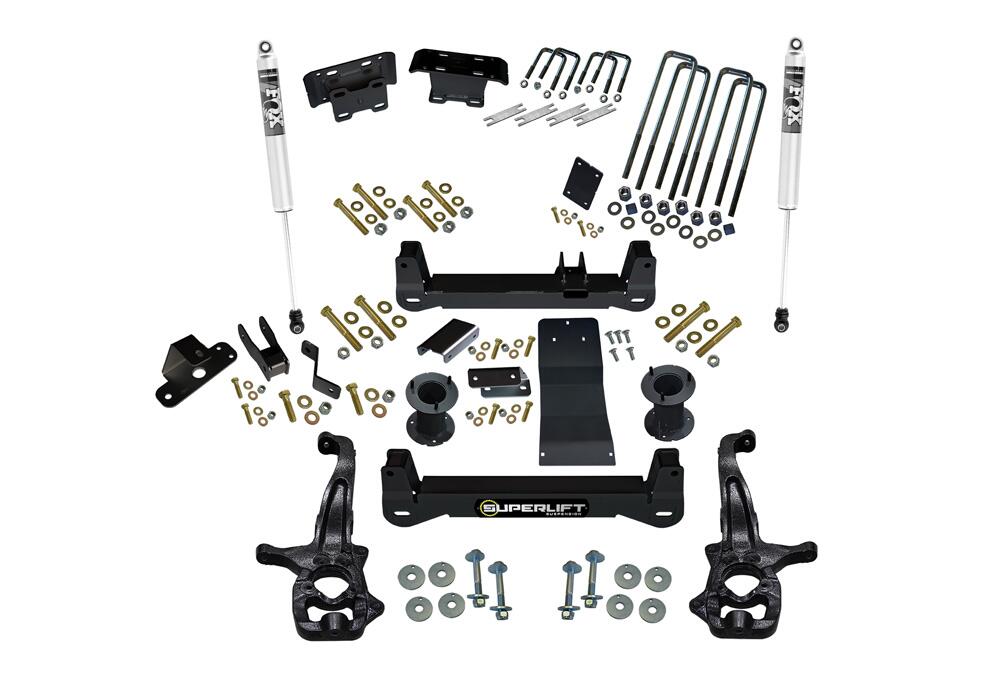 6 Inch Lift Kit 2019 (New Body Style)-2024 Chevrolet Silverado/GMC Sierra 1500 4WD (non-Trailboss or AT4 Models) with Fox Shocks Superlift