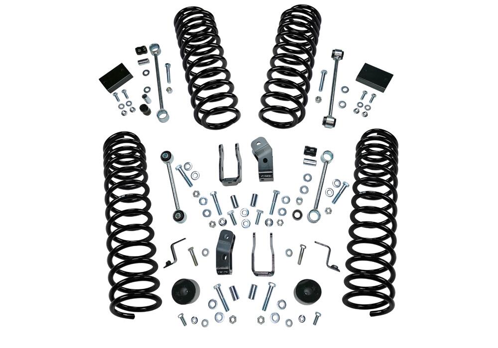2.5 Inch Dual Rate Coil Lift Kit 2018-2025 Jeep Wrangler JL Unlimited Including Rubicon with Shock Extensions Superlift
