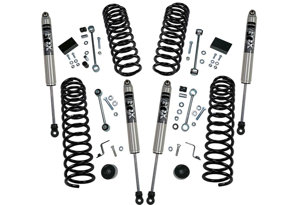2.5 Inch Dual Rate Coil Lift Kit 2018-2025 Jeep Wrangler JL Unlimited Including Rubicon with Fox Shocks Superlift