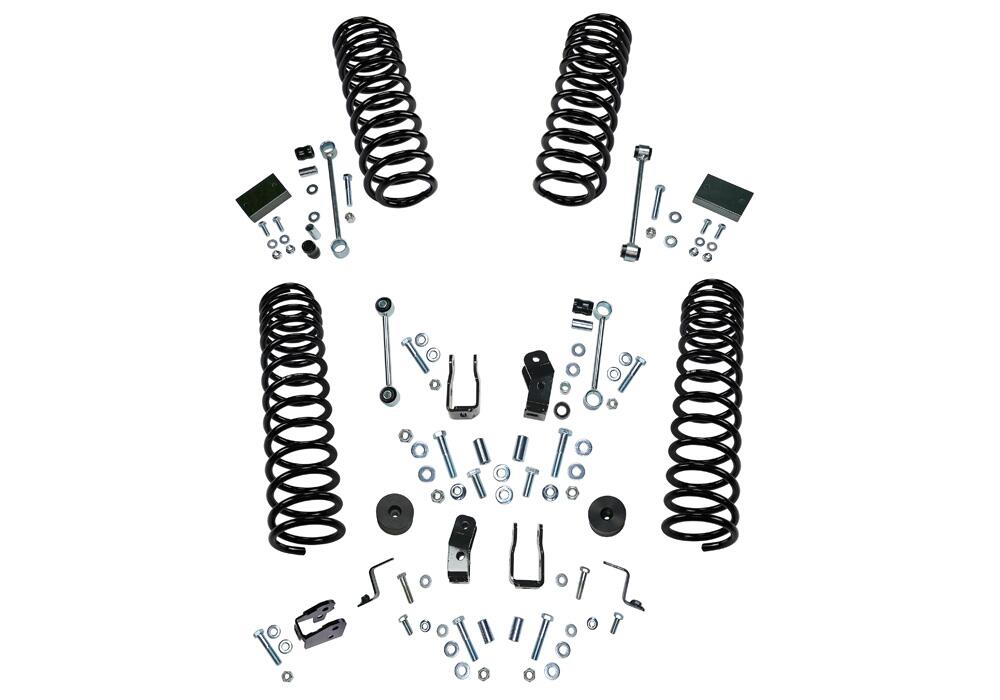 2.5 Inch Dual Rate Coil Lift Kit 2018-2025 Jeep Wrangler JL 2-Door Including Rubicon with Shock Extensions Superlift