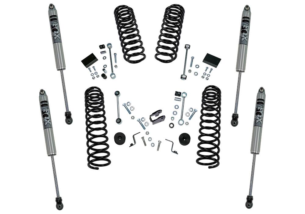 2.5 Inch Dual Rate Coil Lift Kit 2018-2025 Jeep Wrangler JL 2-Door Including Rubicon with Fox Shocks Superlift