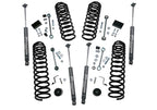 2.5 Inch Dual Rate Coil Lift Kit 2018-2025 Jeep Wrangler JL Unlimited Including Rubicon with Superlift Shadow Series Shocks Superlift