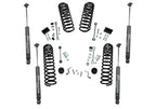 2.5 Inch Dual Rate Coil Lift Kit 2018-2025 Jeep Wrangler JL 2 Door Including Rubicon with Superlift Shadow Series Shocks Superlift
