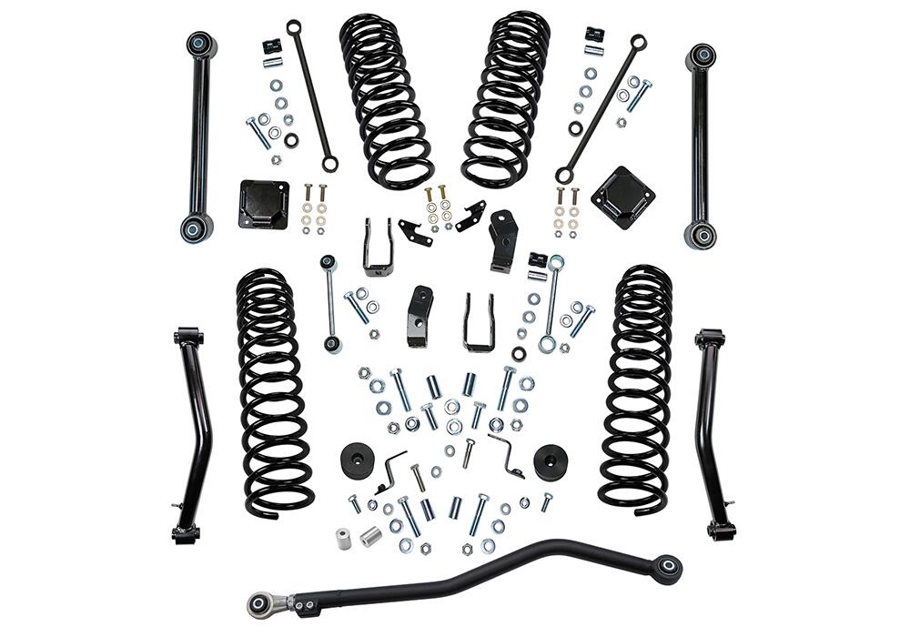 4 Inch Dual Rate Coil Lift Kit 2020-2025 Jeep Gladiator Including Rubicon with Shock Extensions Will Not fit Mojave Edition Superlift