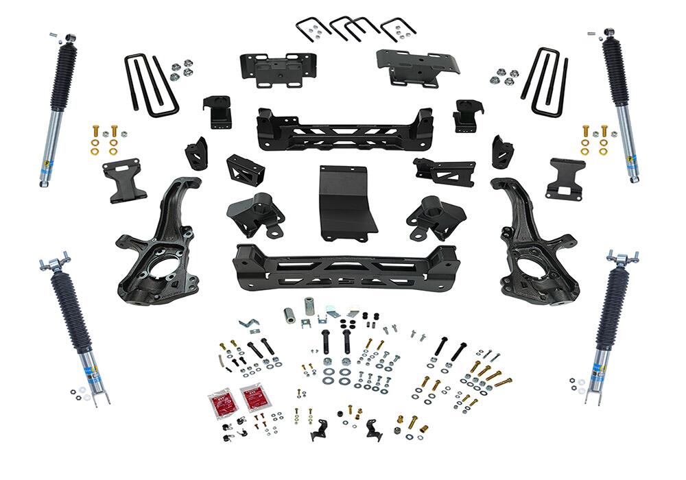 6 Inch Lift Kit 2020-2025 Chevy Silverado and GMC Sierra 2500HD or 3500HD 4WD Knuckle Kit with Bilstein Shocks Superlift