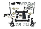 4 Inch Lift Kit 2019 (New Body Style)-2024 Chevy Silverado/GMC Sierra 1500 4WD with Aluminum or Stamped Steel Control Arms with Superlift Rear Shocks Trailboss or AT4 Superlift