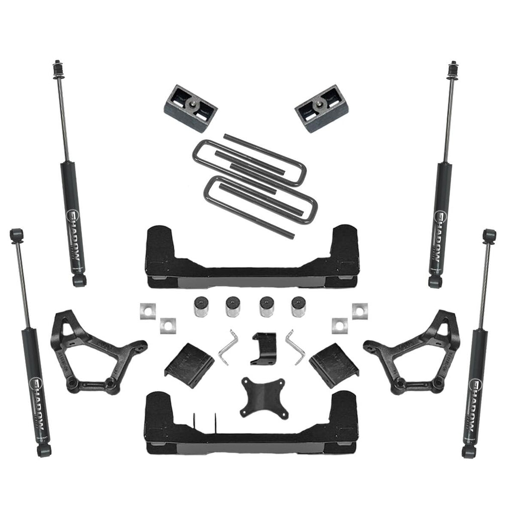 4-5 Inch Lift Kit 1989-1995 Toyota Pickup 4WD Only Short Bed Standard Cab with Superlift Shocks Superlift