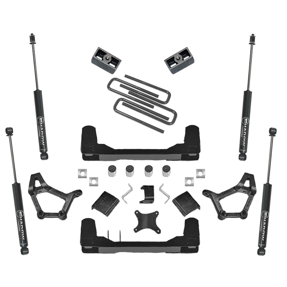 4-5 Inch Lift Kit 1989-1995 Toyota Pickup 4WD Only Short Bed Standard Cab with Superlift Shocks Superlift