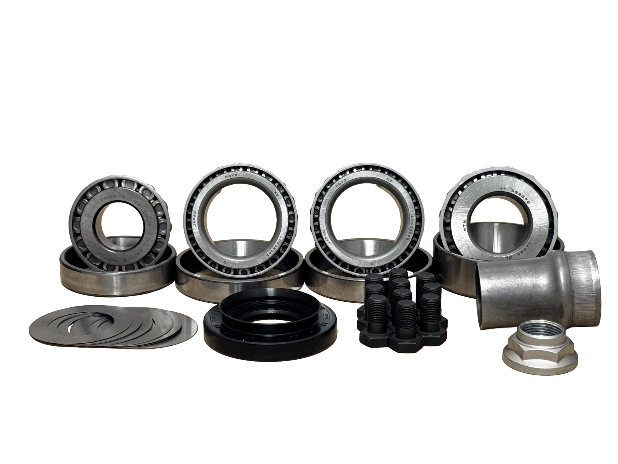 Toyota 8 Inch 4Cyl and V6 Front or Rear Axle Ring and Pinion Koyo Bearing Master Install Kit Revolution Gear