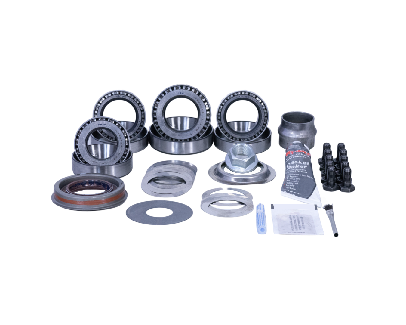 Ford 10.25 and 10.5 Inch Rear Axle Ring and Pinion Koyo Bearing Master Install Kit Revolution Gear