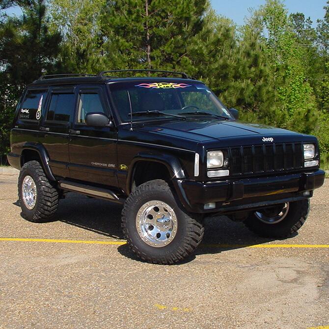 2.5 Inch Lift Kit 1984-2001 Jeep Cherokee XJ with Superlift Shocks Superlift