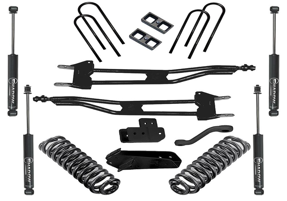 4 Inch Lift Kit 1980-1996 Ford Bronco 4WD Superunner Radius Arm Kit with Superlift Shocks Superlift
